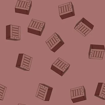 Seamless pattern table jewelry organizer cartoon vector Stock Illustration