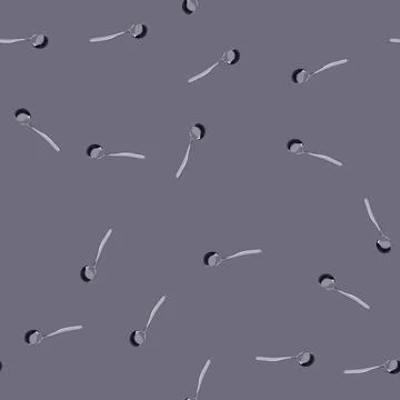 Seamless pattern table spoon cartoon vector Stock Illustration