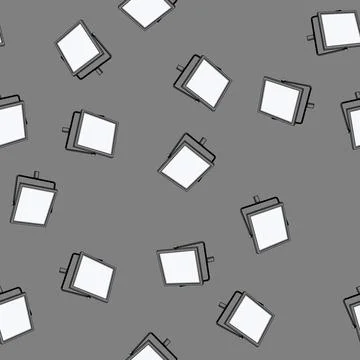 Seamless pattern table studio light cartoon vector Stock Illustration