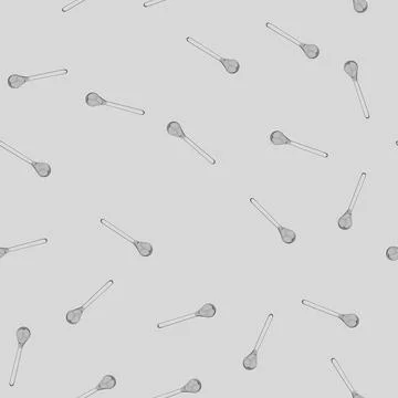 Seamless pattern table tea spoon cartoon vector Stock Illustration