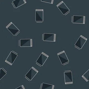 Seamless pattern tablet pen display cartoon vector Stock Illustration