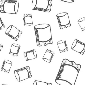 Seamless pattern. Tableware, tableware for a bar, restaurant. Stock Illustration