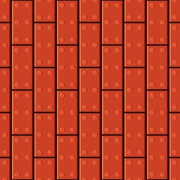 Seamless pattern of tactile brick tiles Stock Illustration