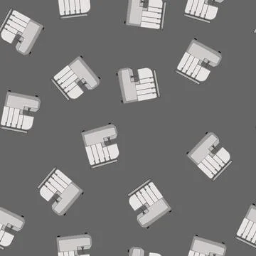 Seamless pattern tailor overlock cartoon vector Stock Illustration