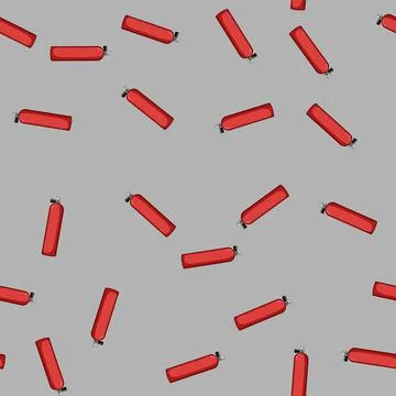 Seamless pattern tank diving cylinder cartoon vector Illustrazione stock