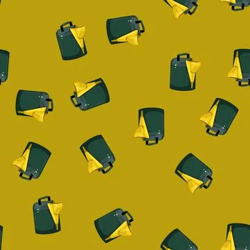 Seamless pattern tank fuel can cartoon vector Stock Illustration