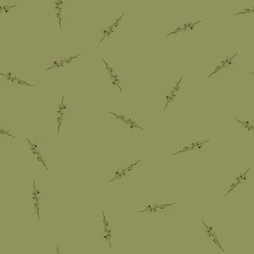 Seamless pattern tapas olive border divider cartoon vector Stockillustratie