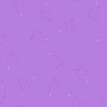 Seamless pattern tapeworm parasite cartoon vector イラスト素材