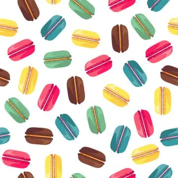 Seamless pattern with tasty donuts Stock Illustration