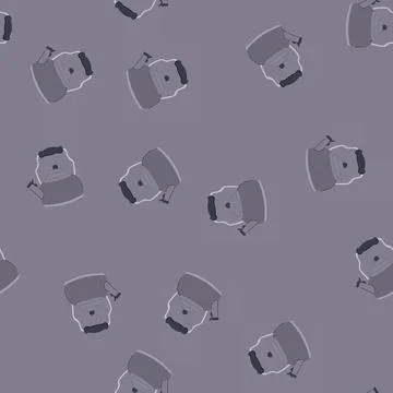 Seamless pattern tea kettle cartoon vector Stock Illustration