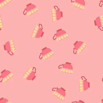 Seamless pattern tea vintage cup cartoon vector Stock Illustration