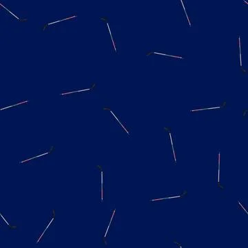 Seamless pattern team hockey stick cartoon vector 스톡 일러스트