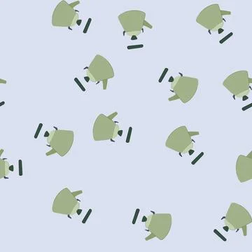 Seamless pattern teapot kettle cartoon vector イラスト素材