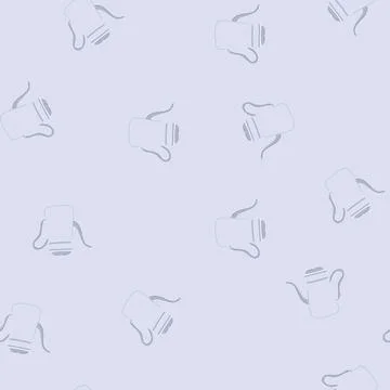 Seamless pattern teapot steel drip kettle cartoon vector イラスト素材
