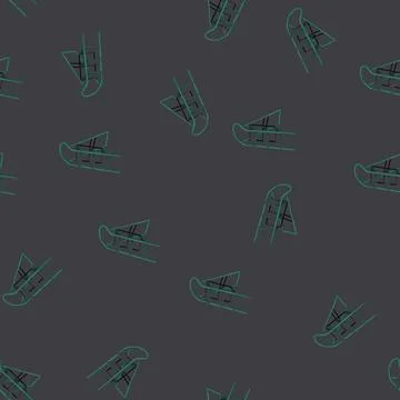 Seamless pattern technician step ladder safety cartoon vector Illustrazione stock