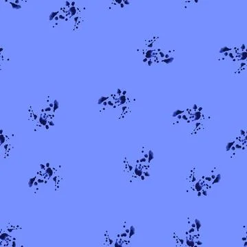 Seamless pattern technique ballpoint pen splatter cartoon vector イラスト素材