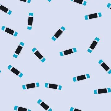 Seamless pattern technology biometric bracelet cartoon vector Illustrazione stock