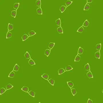 Seamless pattern technology computer glasses cartoon vector 库存插图