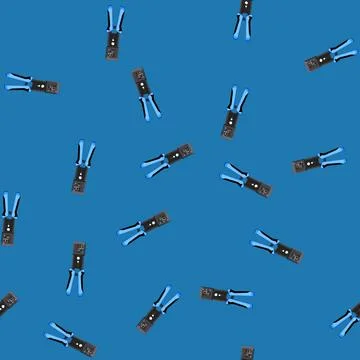 Seamless pattern technology crimper tool cartoon vector Stock Illustration