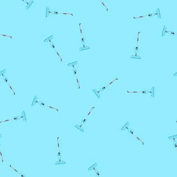 Seamless pattern technology electric mop cartoon vector Illustrazione stock