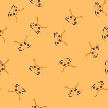 Seamless pattern technology gamepad cartoon vector Illustrazione stock