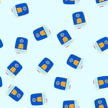 Seamless pattern technology gps beacon cartoon vector Stock Illustration