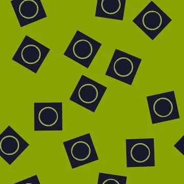 Seamless pattern technology hud round frame cartoon vector Stockillustratie
