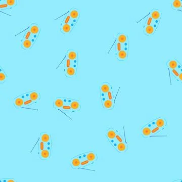 Seamless pattern technology radio sound cartoon vector Stock Illustration