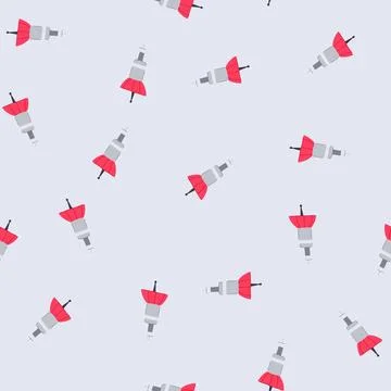 Seamless pattern technology satellite cartoon vector Stock Illustration