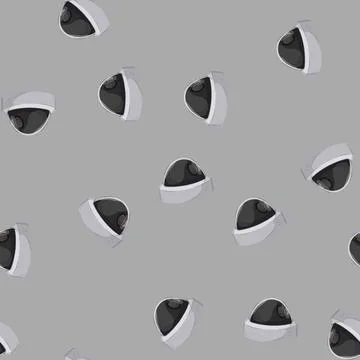 Seamless pattern technology security camera cctv cartoon vector Stock Illustration