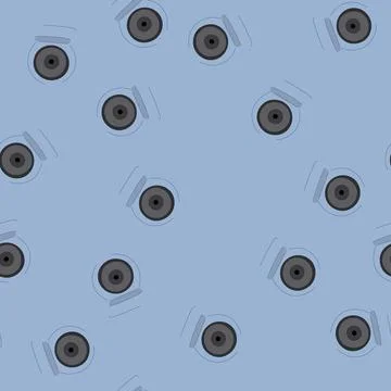 Seamless pattern technology security camera cartoon vector Illustrazione stock