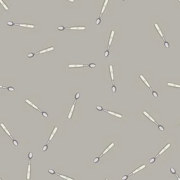Seamless pattern technology smart spoon cartoon vector 스톡 일러스트