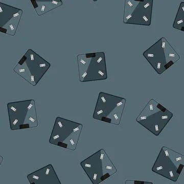 Seamless pattern technology smart weights cartoon vector Illustrazione stock