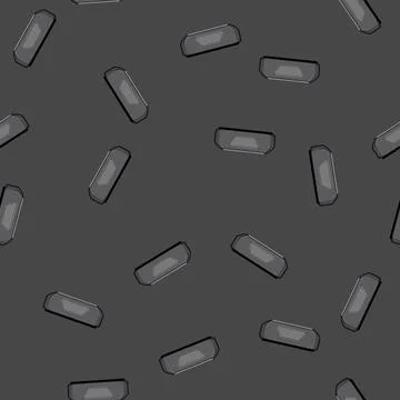 Seamless pattern technology soundbar audio cartoon vector Stock Illustration