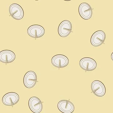 Seamless pattern technology sundial cartoon vector Illustrazione stock