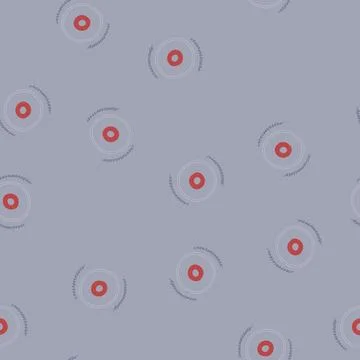 Seamless pattern teeth circular saw blade cartoon vector Stock Illustration