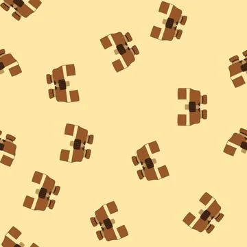 Seamless pattern telescope binoculars cartoon vector Stock Illustration