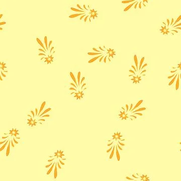 Seamless pattern telescope shooting star space cartoon vector 库存插图