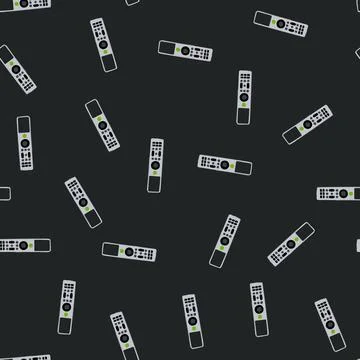 Seamless pattern television tv remote cartoon vector Stockillustratie