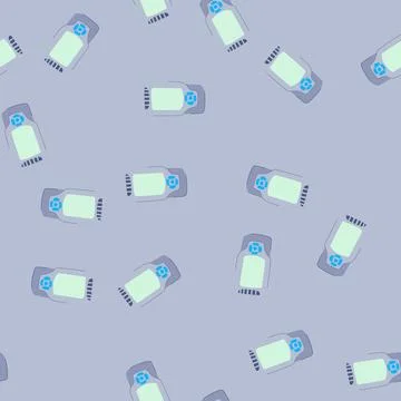Seamless pattern temperature air quality monitor cartoon vector Illustrazione stock