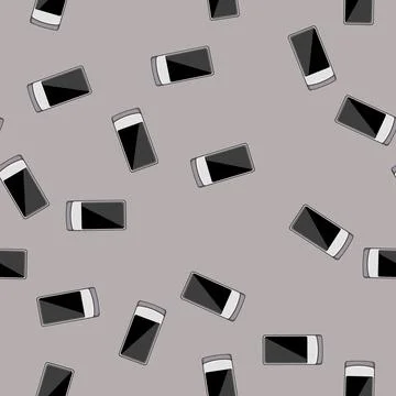 Seamless pattern temperature air quality monitor cartoon vector Illustrazione stock