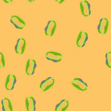 Seamless pattern temperature bathtub baby cartoon vector Stock Illustration