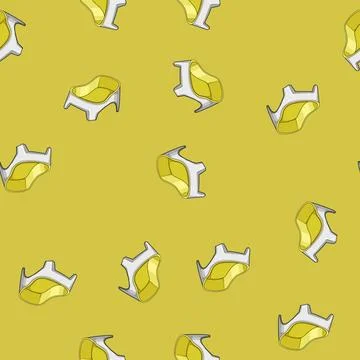 Seamless pattern temperature bathtub baby cartoon vector Illustrazione stock