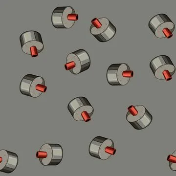 Seamless pattern temperature pipe insulation cartoon vector Stock Illustration
