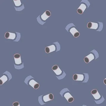Seamless pattern temperature pipe insulation cartoon vector Illustrazione stock
