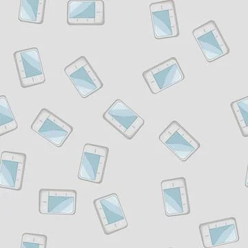 Seamless pattern temperature smart thermostat cartoon vector Stock Illustration