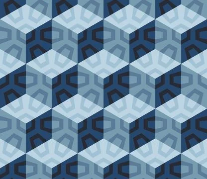 Seamless pattern. Template for fabric or wrapping. Grey blue camouflage. Stock Illustration