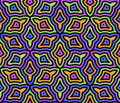 Seamless pattern. Template for fabric or wrapping. Luxury textile design. Stock Illustration