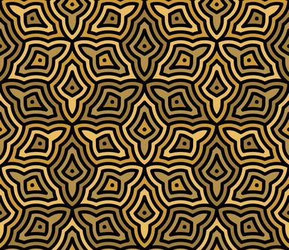 Seamless pattern. Template for fabric or wrapping. Luxury textile design. Stock Illustration