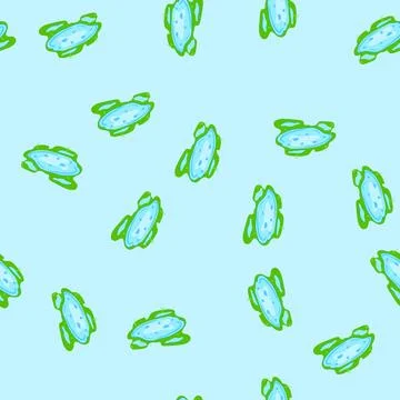Seamless pattern temporary puddle cartoon vector イラスト素材